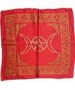 red triple moon altar cloth 21 x 21